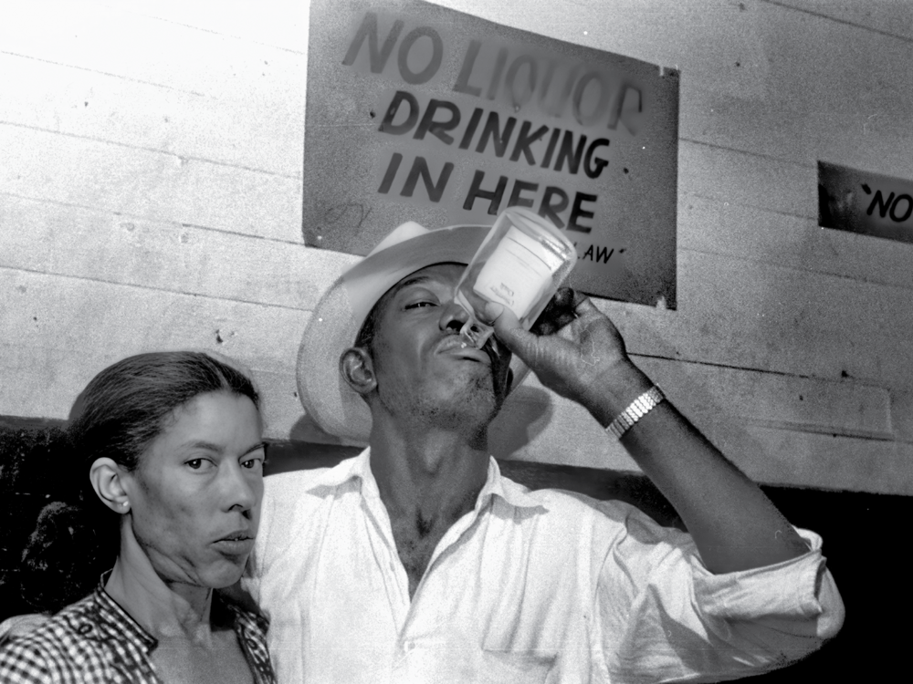 Album cover for <em>Drinking In Here</em>, a new collection of traditional drinking songs from the Lomax Archive.