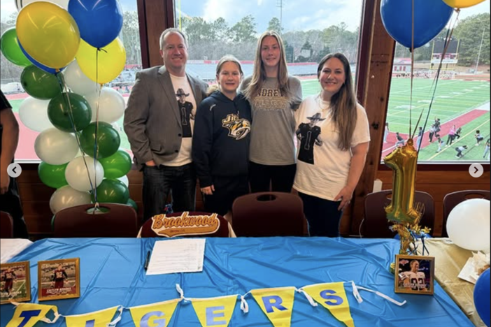 Caitlyn Soroka, Brookwood Kicker, signs with Andrew College Football