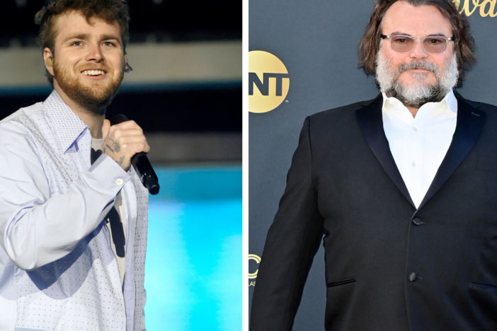 Alex Warren's (left) "Ordinary" continues to climb up the <em>Billboard</em> Hot 100 chart. Meanwhile Jack Black (right) scores a surprising record with a very short song from<em> A Minecraft Movie</em>.